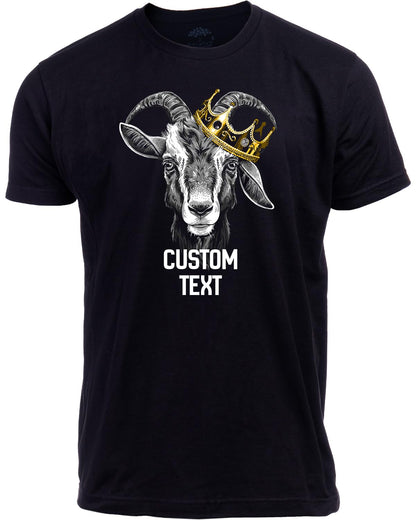 G.O.A.T. | Greatest of All Time Champion Tee Shirt, Goat Fantasy Sports Champ Joke Humor T-Shirt for Men Women