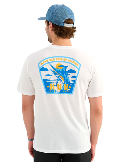 HUK Mens Fishing Graphic Tee, Performance Short Sleeve, Quick-Dry