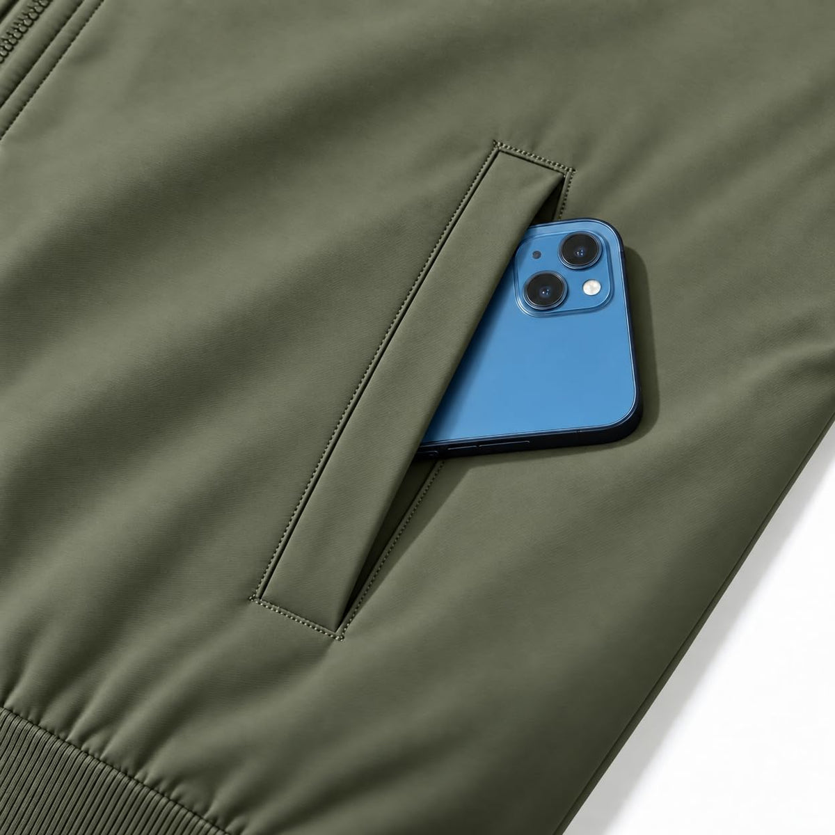 Windbreaker Jacket for Man Lightweight Casual Zip Up Fall Spring Outerwear