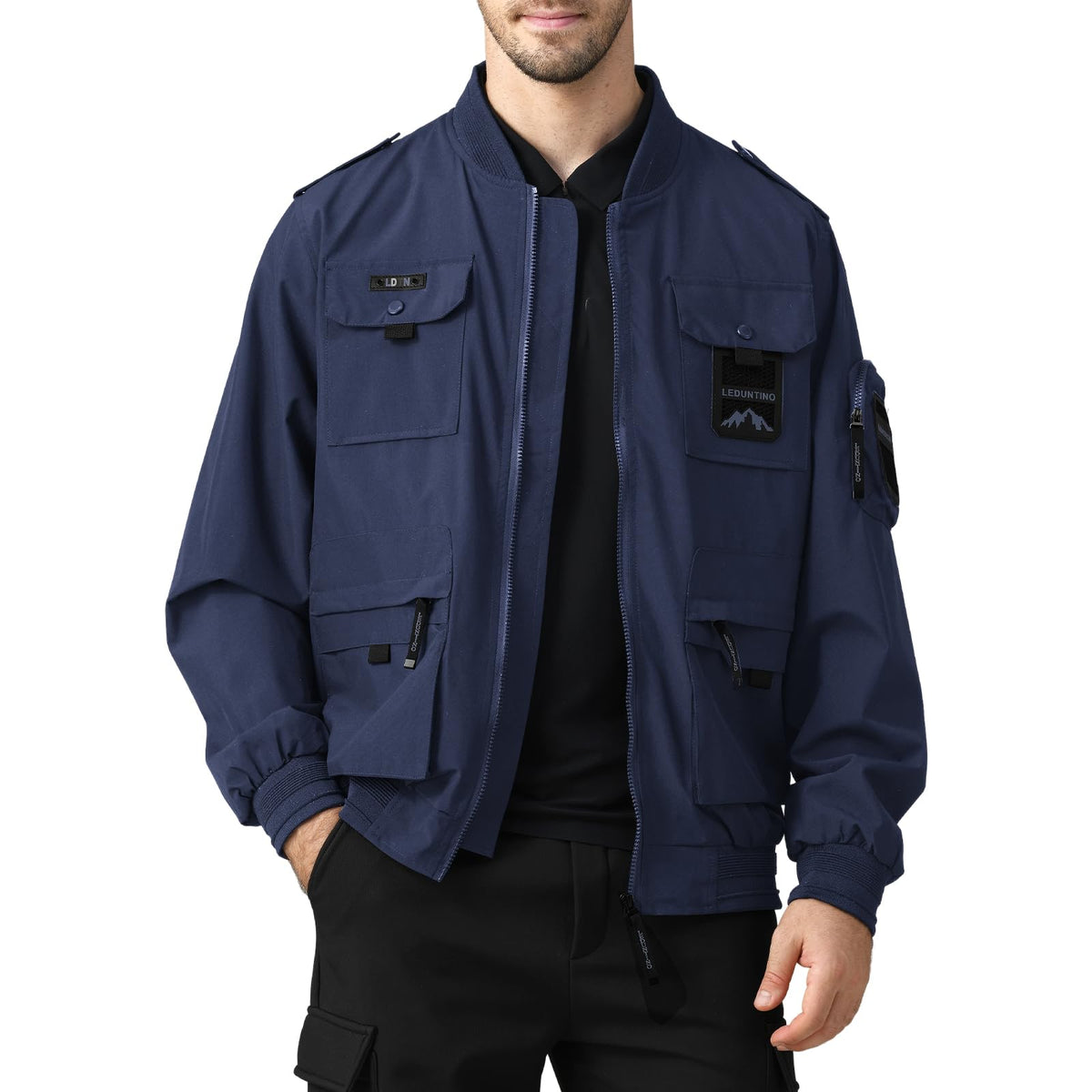 Men's Bomber Jacket, Lightweight Casual Spring Fall Windbreaker, Travel Hiking Golf Jackets