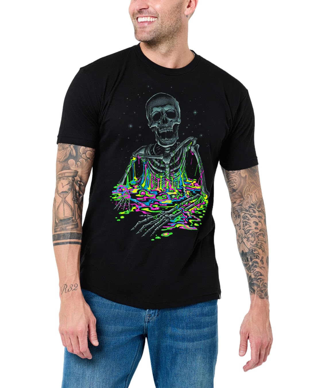 Graphic Tees for Men Cool Art Short Sleeve T-Shirts Soft Slim Fit S-4XL