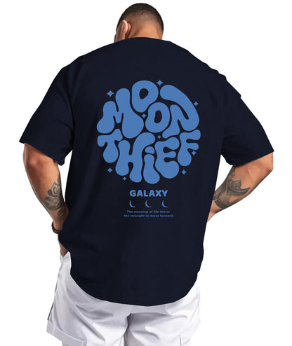 KESIHAN Mens Galaxy Back Graphic T Shirt Vintage Streetwear Summer Tee