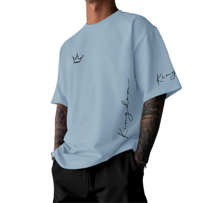 Men's King Shirt Graphic Tees Designer Printed T Shirts Urban Letter Oversized T-Shirt Streetwear Casual Loose Tops