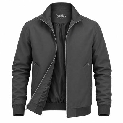 Men's Casual Jacket Lightweight Zip Up Bomber Jacket