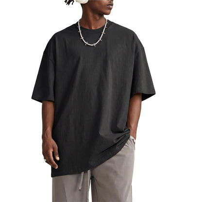 KEEPSHOWING Oversized Tshirts for Men Acid Wash Crewneck Cotton Graphic Tees Basic Short Sleeve Loose Fit Tops 2026