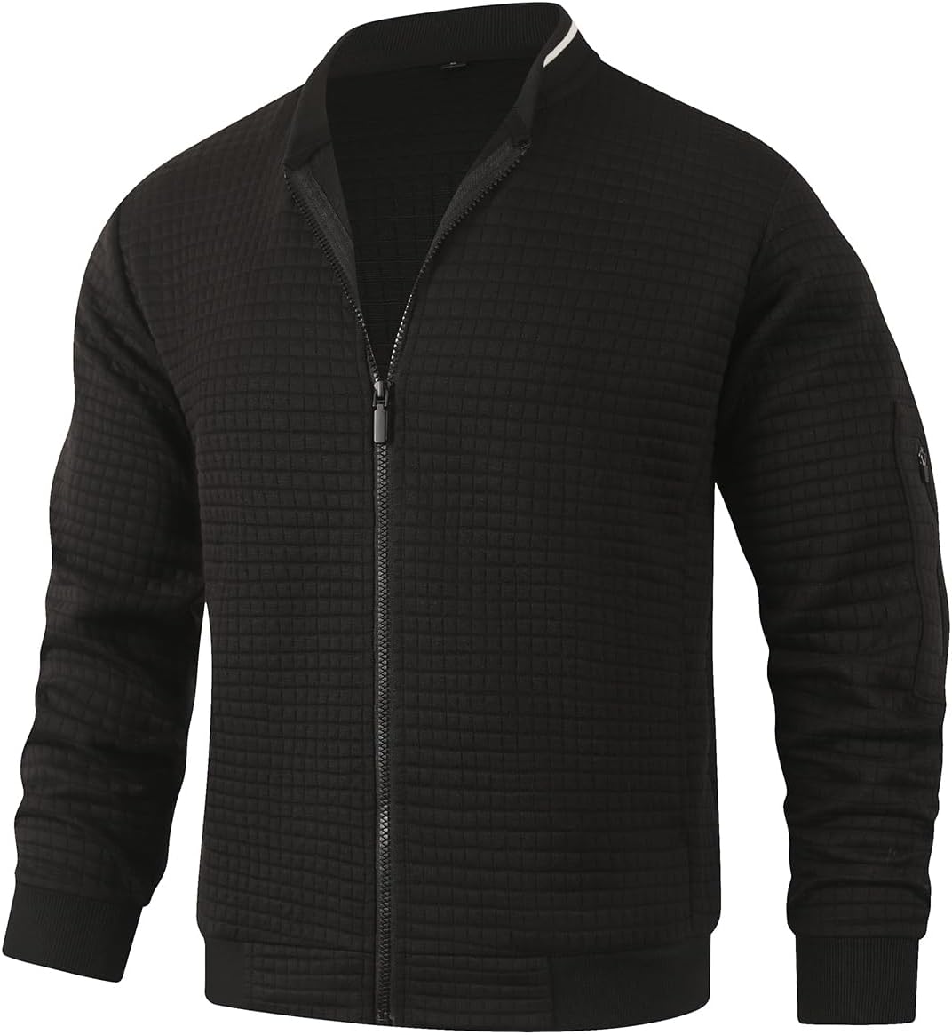 HOOD CREW Men’s Lightweight Jacket Varsity Bomber Coats