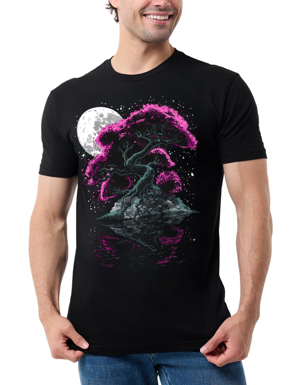 Graphic Tees for Men Cool Art Short Sleeve T-Shirts Soft Slim Fit S-4XL