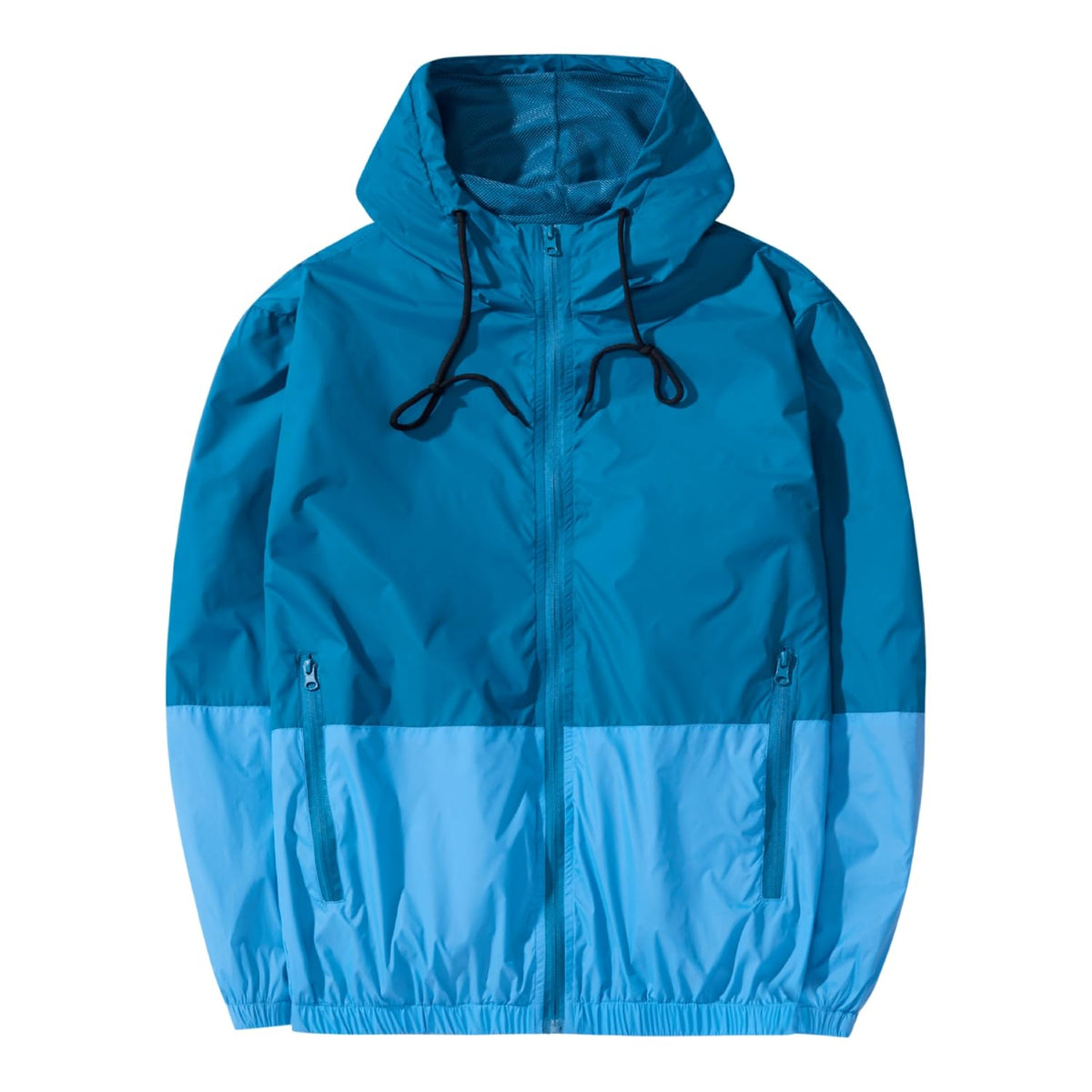 Men's Lightweight Windbreaker Jackets Outdoor Hooded Pocket Raincoat Jacket