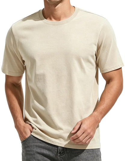 UOUA Men's Graphic Tees Oversized Short Sleeve T-Shirt