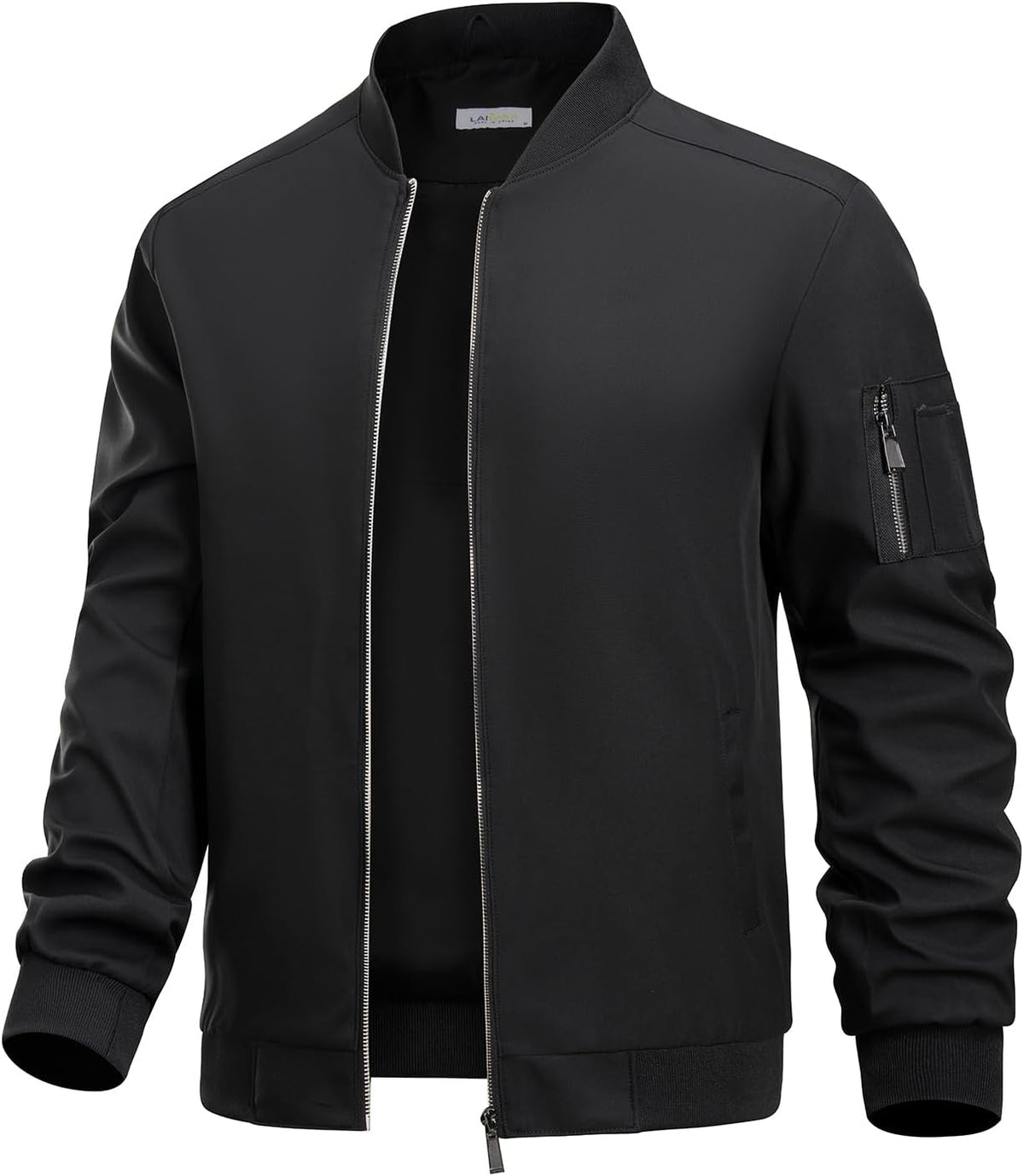 Men's Lightweight Bomber Jacket Windbreaker Causal with Multiple Pockets