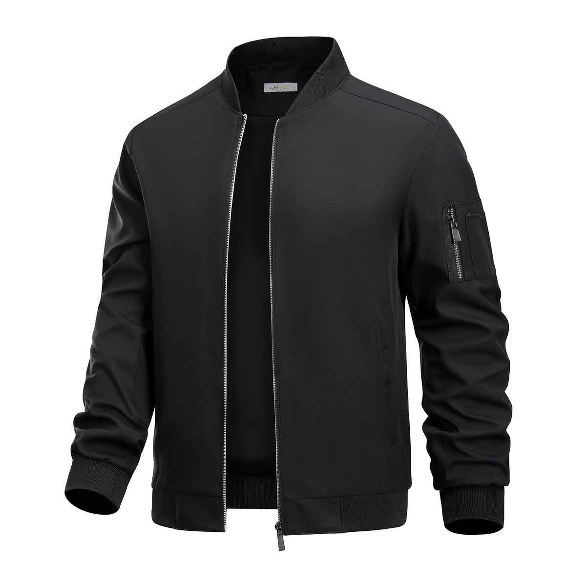 Men's Lightweight Bomber Jacket Windbreaker Causal with Multiple Pockets
