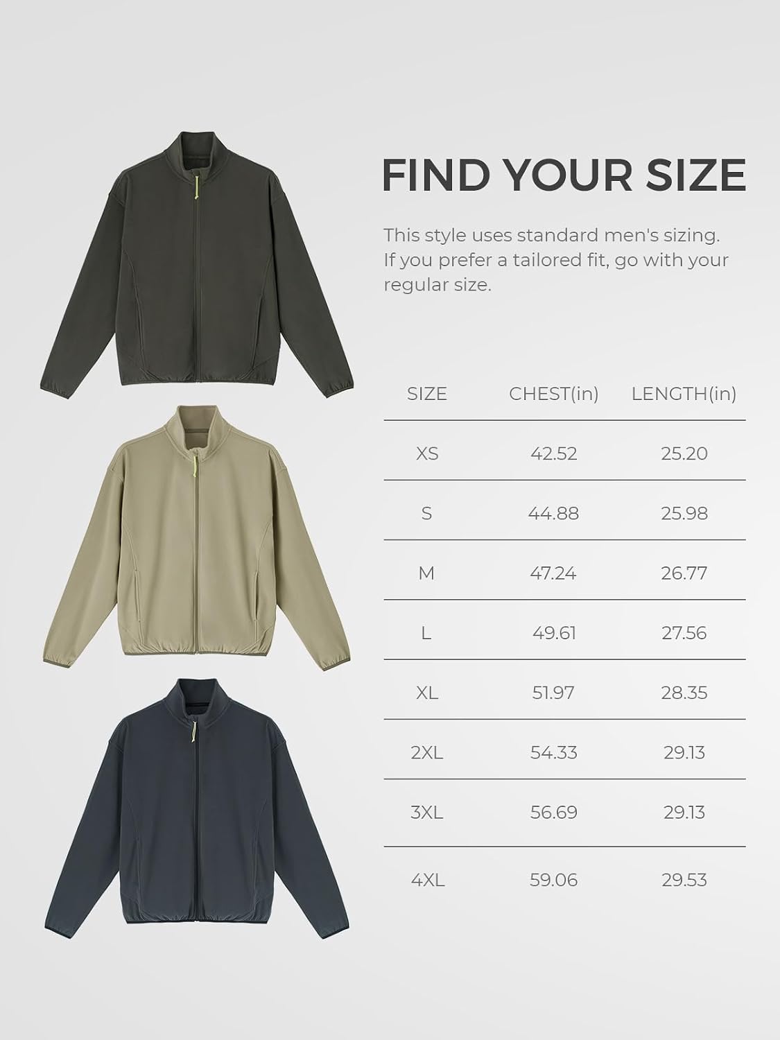 Men's Double-Sided Brushed Knit Zip Up Jacket