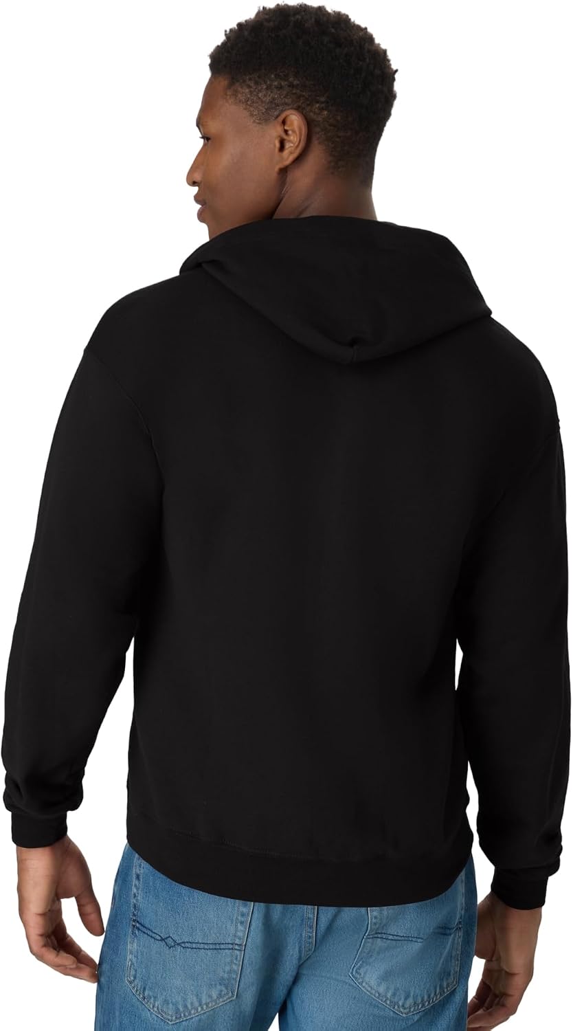 Hanes Men's Zip-up Hoodie, Ecosmart Fleece Full-zip Hoodie for Men, Hooded Sweatshirt