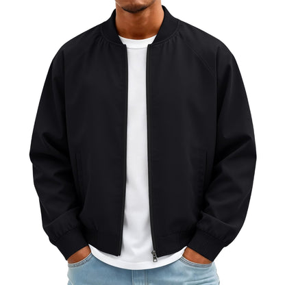 Bomber Jacket Men Lightweight Windbreaker Spring Fall Casual Jackets