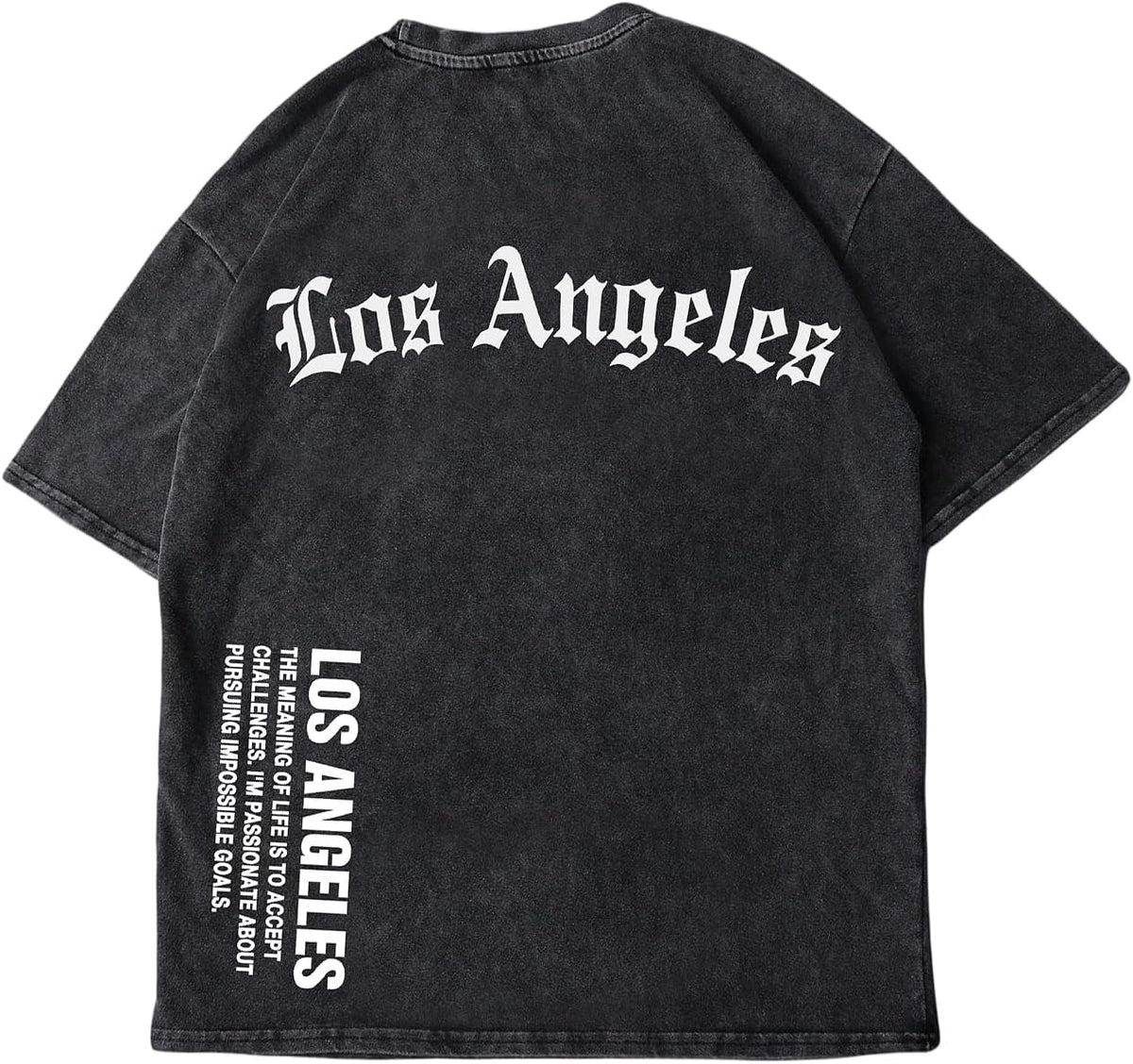 SOLY HUX Men's Graphic Tees Vintage Shirts Oversized Acid Wash T Shirt