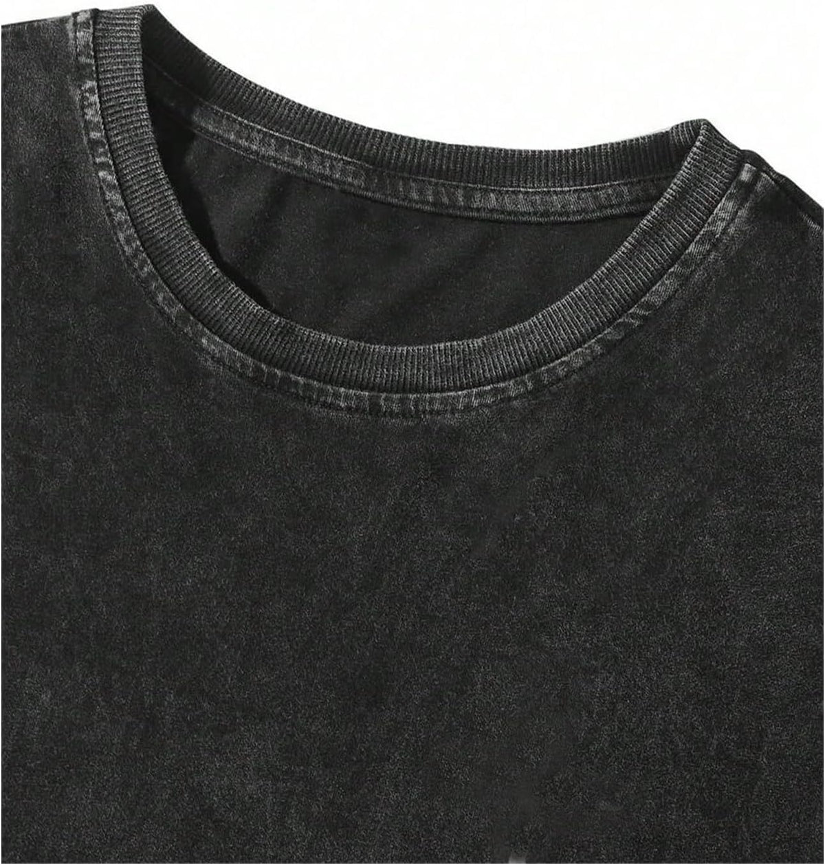 SHENHE Men's Vintage Washed T Shirt Graphic Unisex Tee Short Sleeve Top