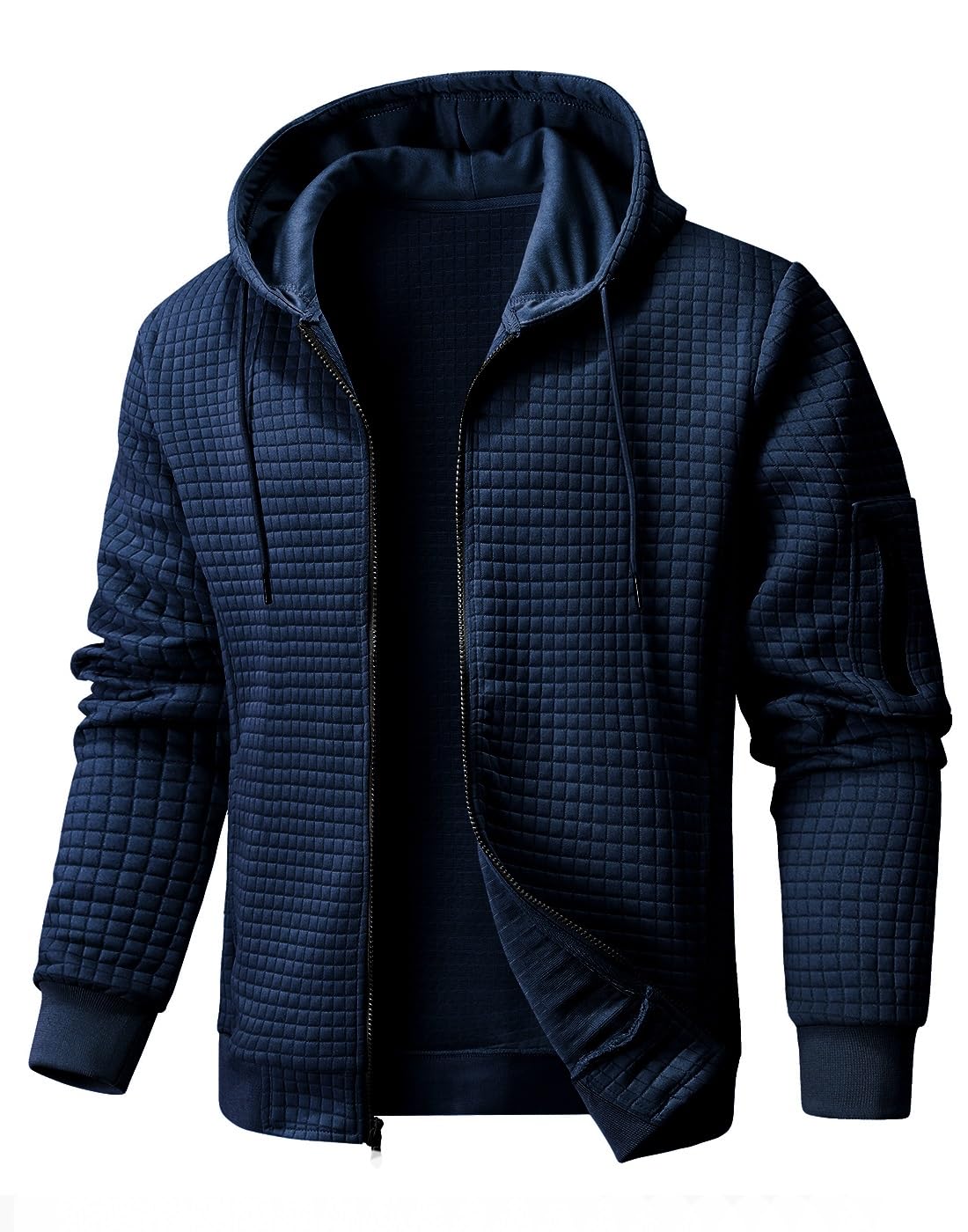 Wizoat Mens Zip Up Hoodie Full-Zip Sweatshirt Lightweight Hooded Jackets