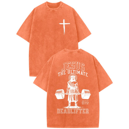 Mens Oversized Christian Shirts Jesus Faith Shirt Funny Gym Graphic Tees God Religious Bible Verse Acid Wash Tshirts