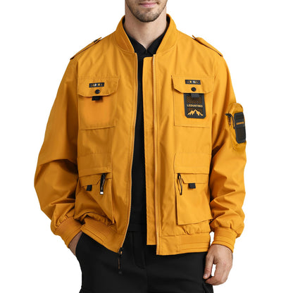 Men's Bomber Jacket, Lightweight Casual Spring Fall Windbreaker, Travel Hiking Golf Jackets