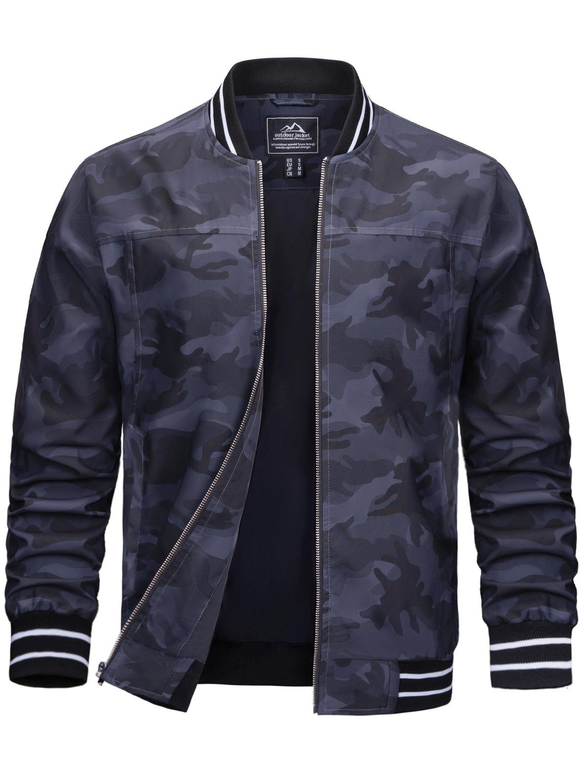 MAGCOMSEN Men's Bomber Jacket Lightweight Windbreaker Stylish Casual Jacket
