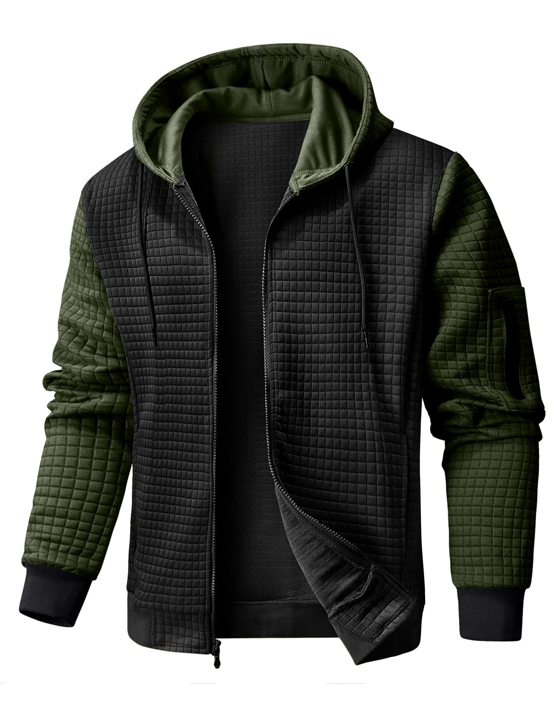 Wizoat Mens Zip Up Hoodie Full-Zip Sweatshirt Lightweight Hooded Jackets