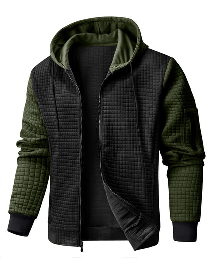 Wizoat Mens Zip Up Hoodie Full-Zip Sweatshirt Lightweight Hooded Jackets