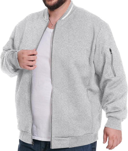 Big and Tall Men's Lightweight Bomber Jacket