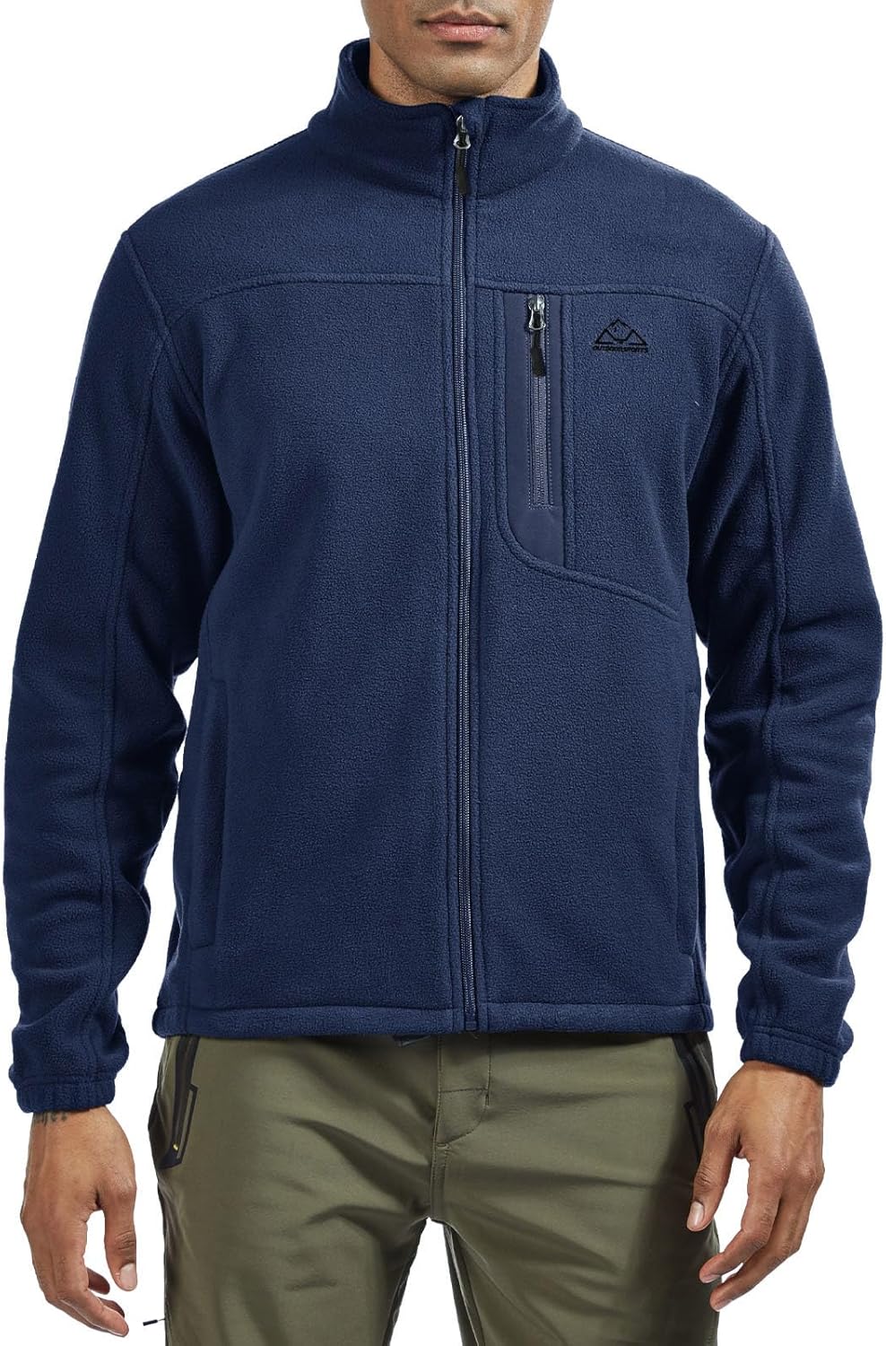 Rdruko Men's Fleece Jackets Full Zip Lightweight Outdoor Hiking Jackets