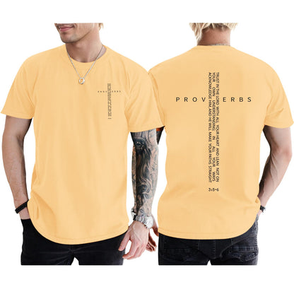 Christian Shirts for Men Vintage Religious Cross Bible Verse T-Shirt Jesus Faith Tshirt Inspirational Graphic Tees