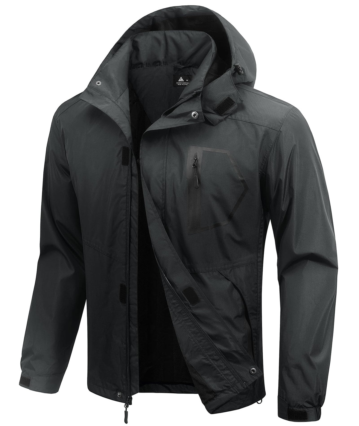 SWISSWELL Mens lined Rain Jacket Waterproof Windbreaker Breathable Raincoat