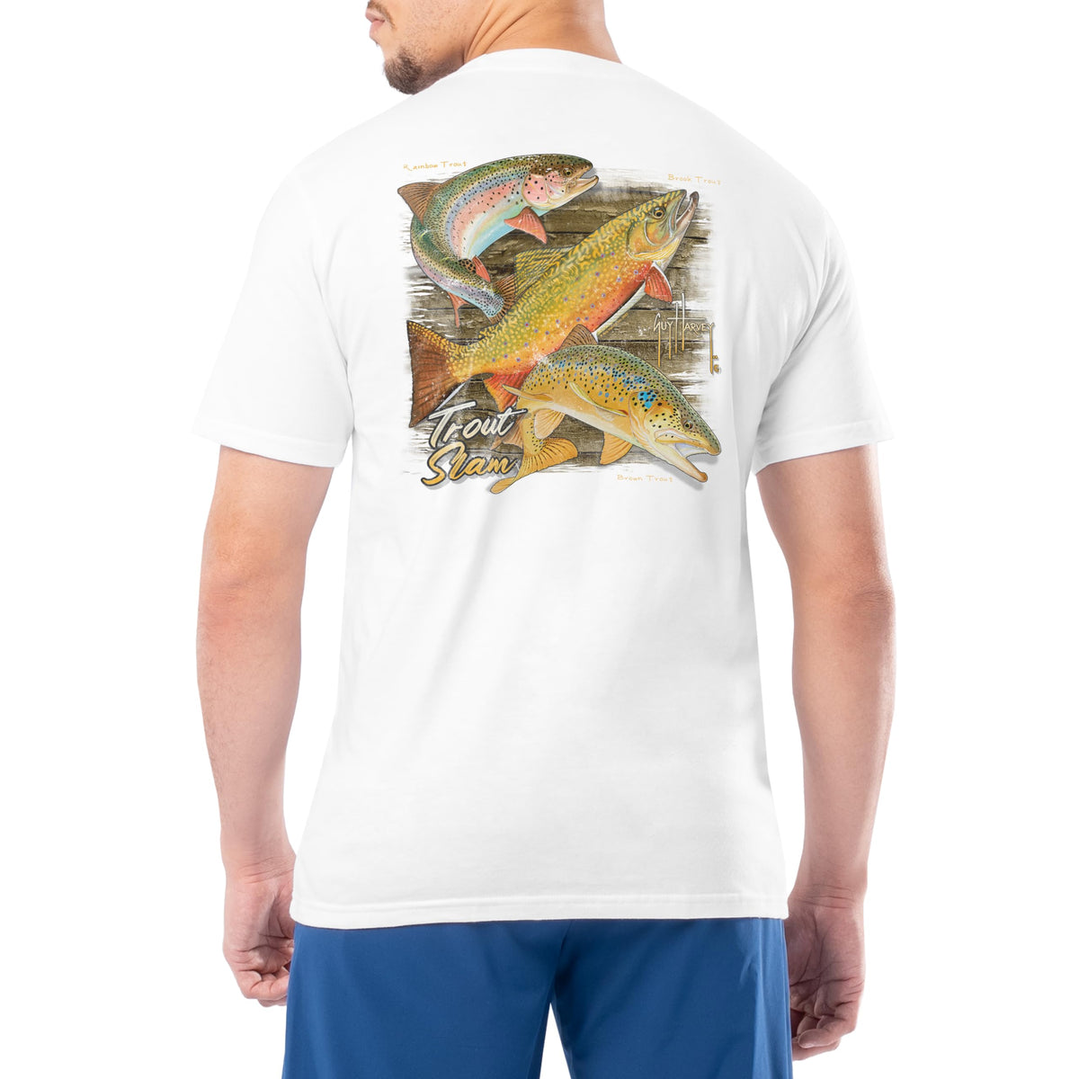 Guy Harvey Men’s Short Sleeve OG Cotton Graphic Pocket T-Shirt