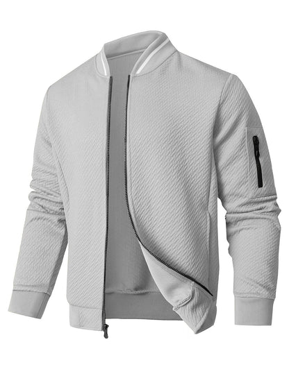 SAVKOOV Mens Loose Fit Lightweight Jacket Casual Stylish bomber Jacket