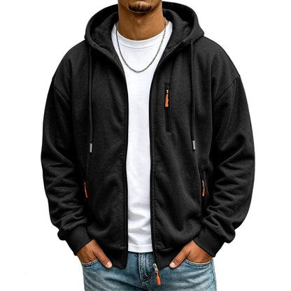 Mens Zip Up Hoodie Fall Essentials Jackets Light Weight Long Sleeve Hoodies