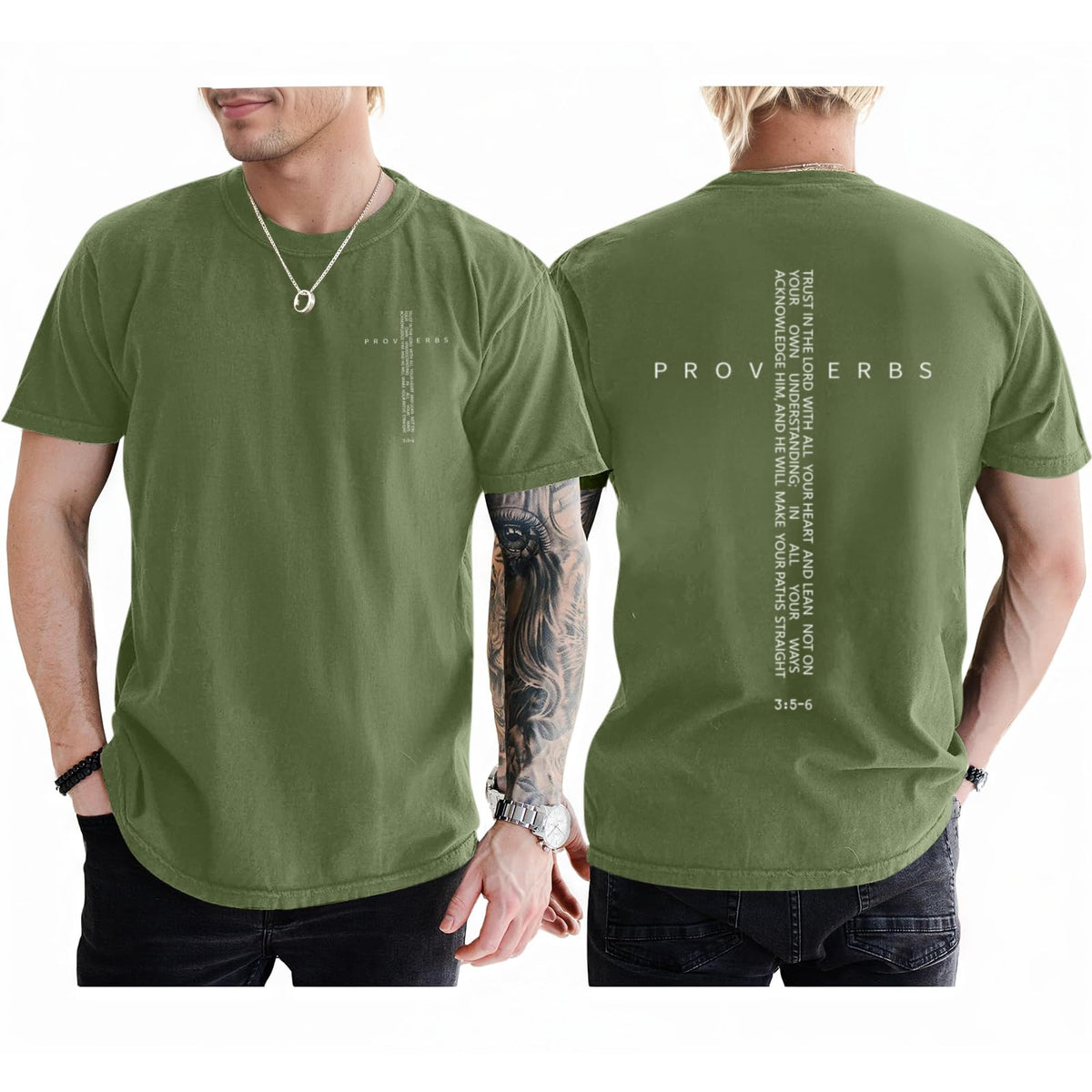 Christian Shirts for Men Vintage Religious Cross Bible Verse T-Shirt Jesus Faith Tshirt Inspirational Graphic Tees