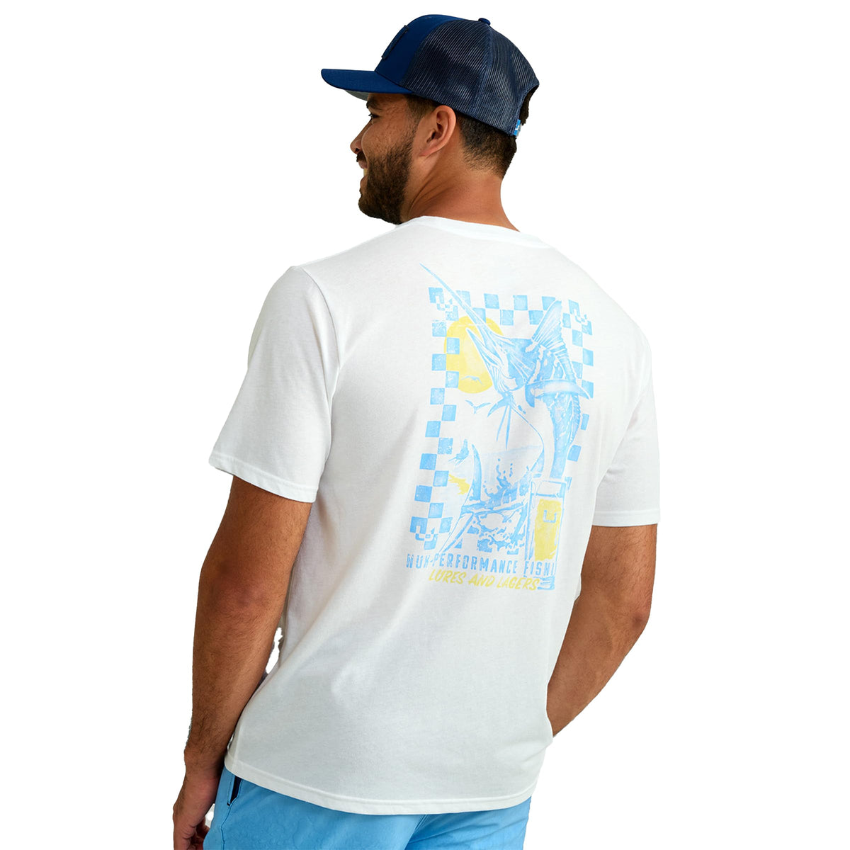 HUK Mens Fishing Graphic Tee, Performance Short Sleeve, Quick-Dry