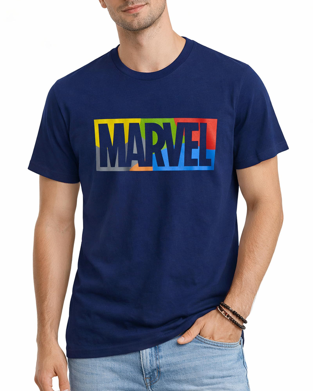 Marvel Mens Graphic Tees Short Sleeve Crewneck Cotton T-Shirts