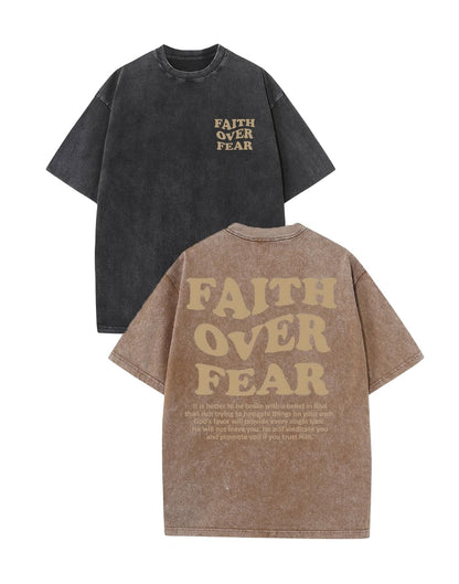 2 Packs Christian T Shirts for Men Oversized Tee Graphic Apparel Acid Washed Baggy Gym Top