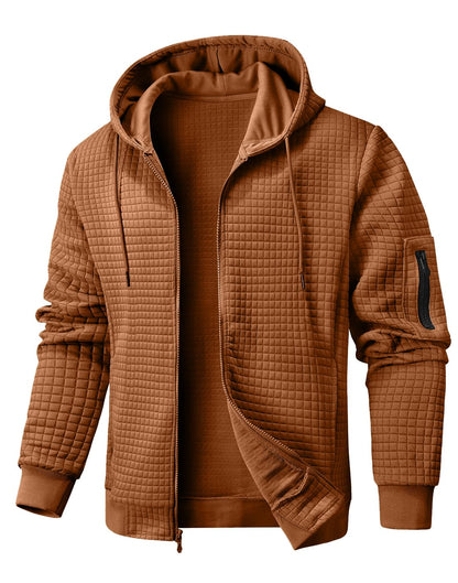 Wizoat Mens Zip Up Hoodie Full-Zip Sweatshirt Lightweight Hooded Jackets