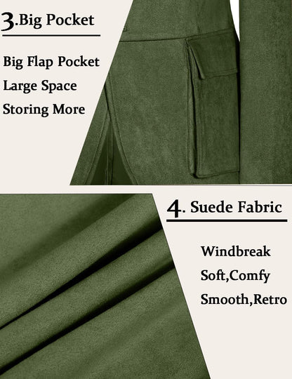 Men Blazers Suede Suits Jackets for Mens Retro Sport Coats Casual Slim Fit