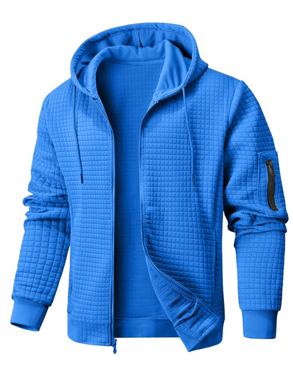Wizoat Mens Zip Up Hoodie Full-Zip Sweatshirt Lightweight Hooded Jackets