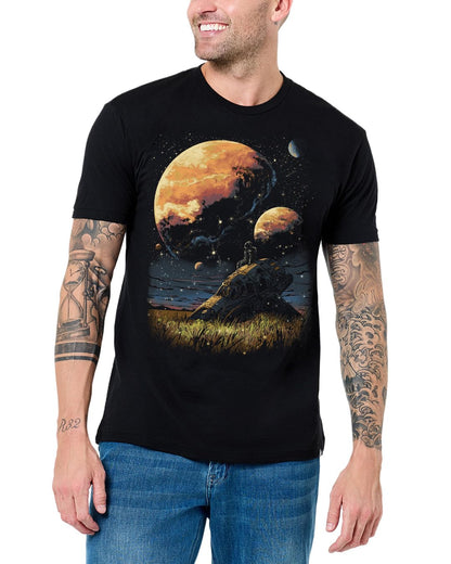 Graphic Tees for Men Cool Art Short Sleeve T-Shirts Soft Slim Fit S-4XL