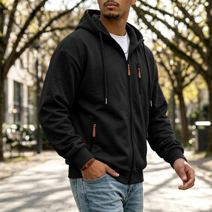 Mens Zip Up Hoodie Fall Essentials Jackets Light Weight Long Sleeve Hoodies
