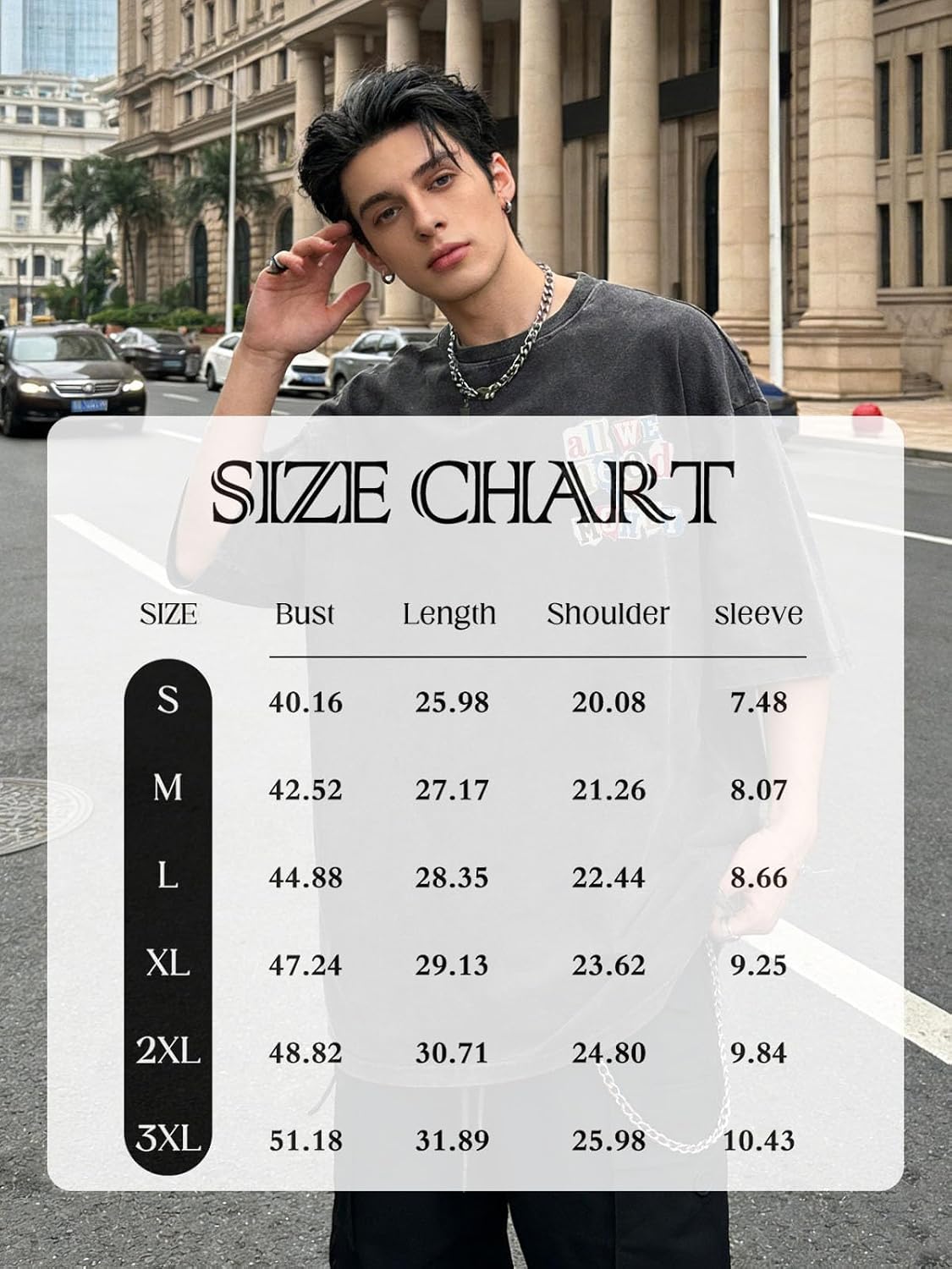 Oversized Graphic Tshirts for Men Cool Streetwear Shirts