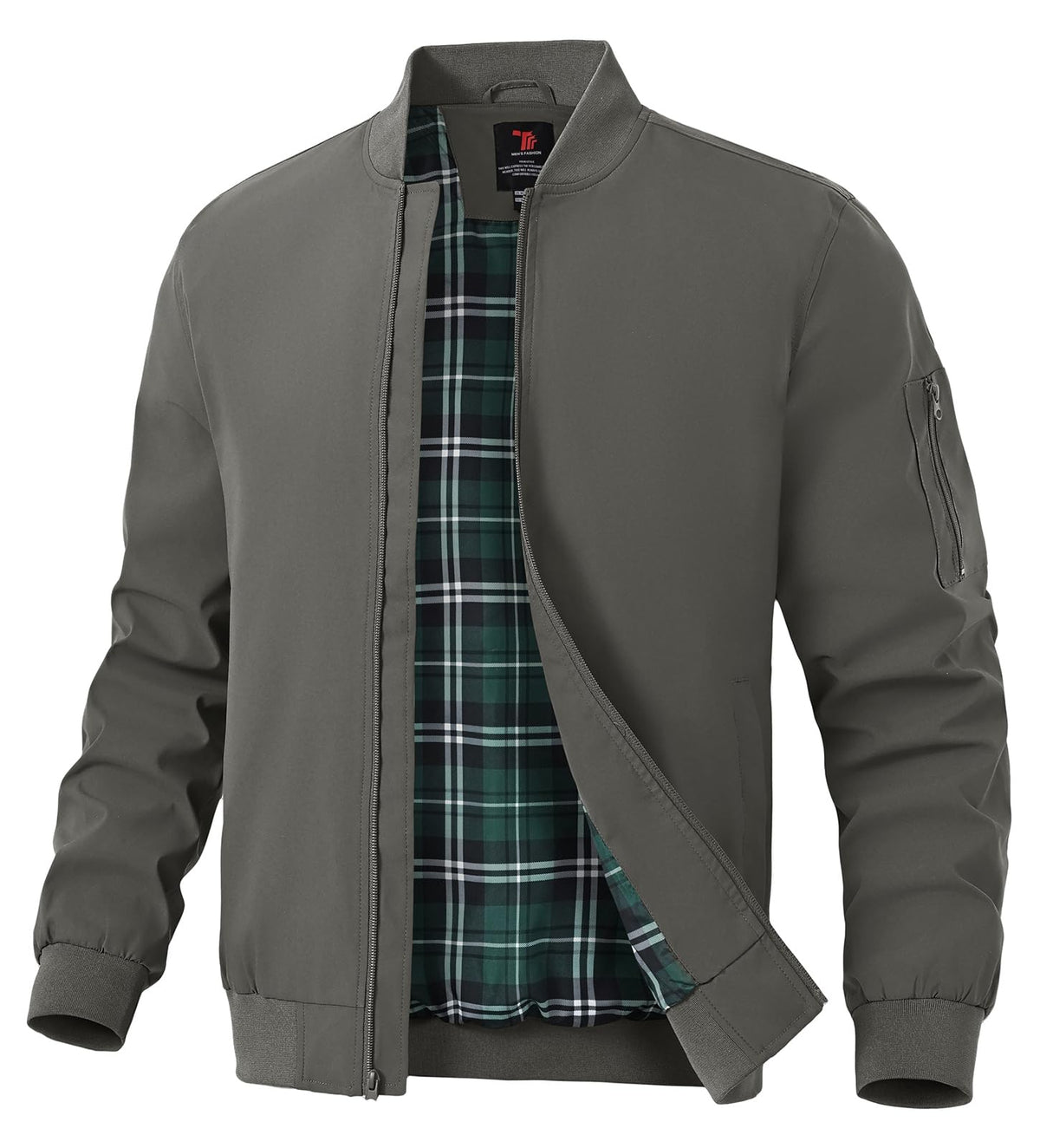 TBMPOY Men's Lightweight Jackets Casual Windbreaker Stylish Light Fall Spring Golf Work Dress Business