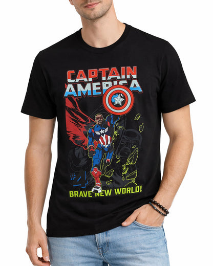 Marvel Mens Graphic Tees Short Sleeve Crewneck Cotton T-Shirts