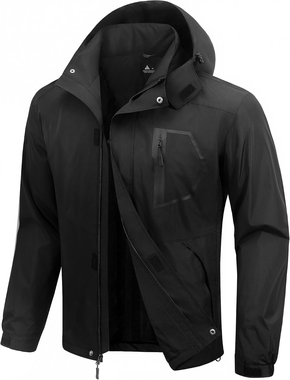 SWISSWELL Mens lined Rain Jacket Waterproof Windbreaker Breathable Raincoat