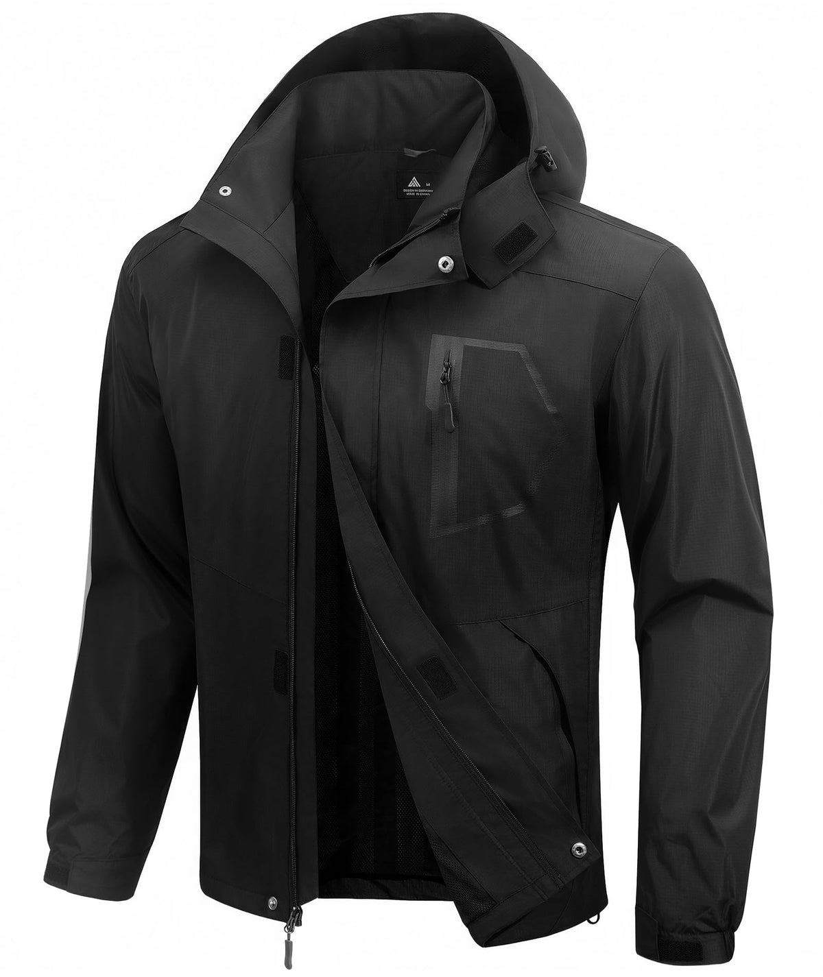 SWISSWELL Mens lined Rain Jacket Waterproof Windbreaker Breathable Raincoat