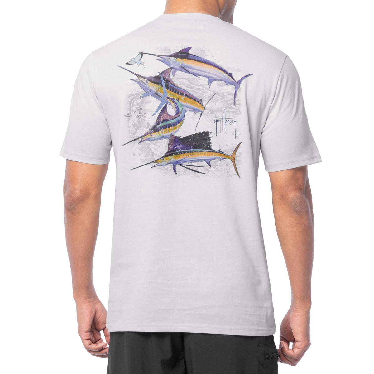 Guy Harvey Men’s Short Sleeve OG Cotton Graphic Pocket T-Shirt