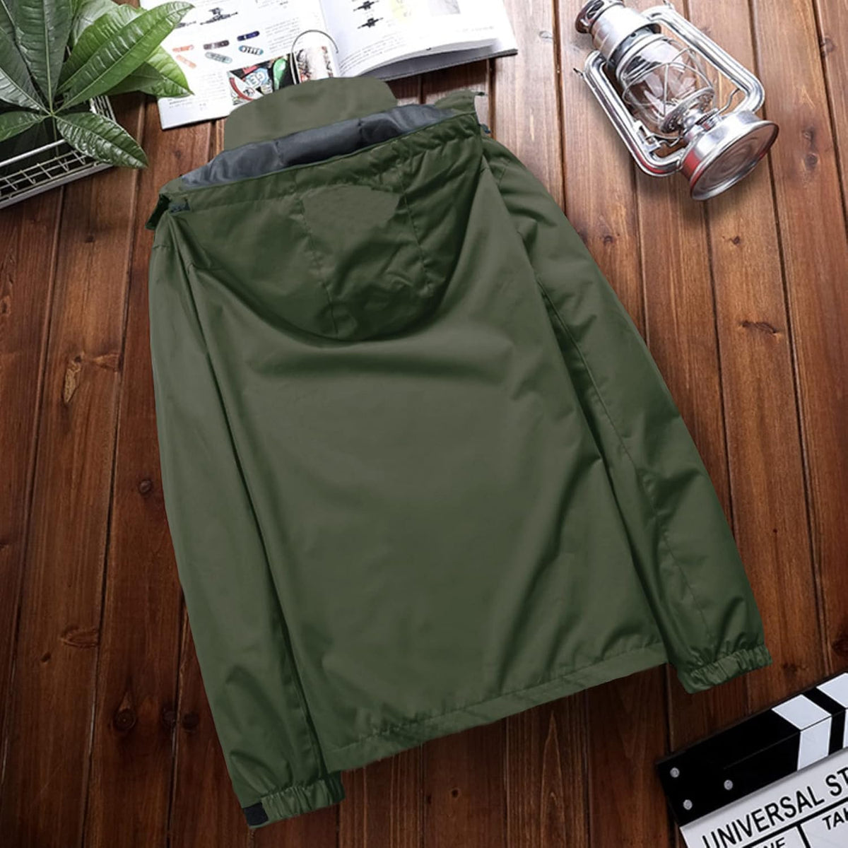 Mens Lightweight Waterproof Jacket Windproof Rain Hooded jackets for Running Hiking Cycling Travel M-7XL