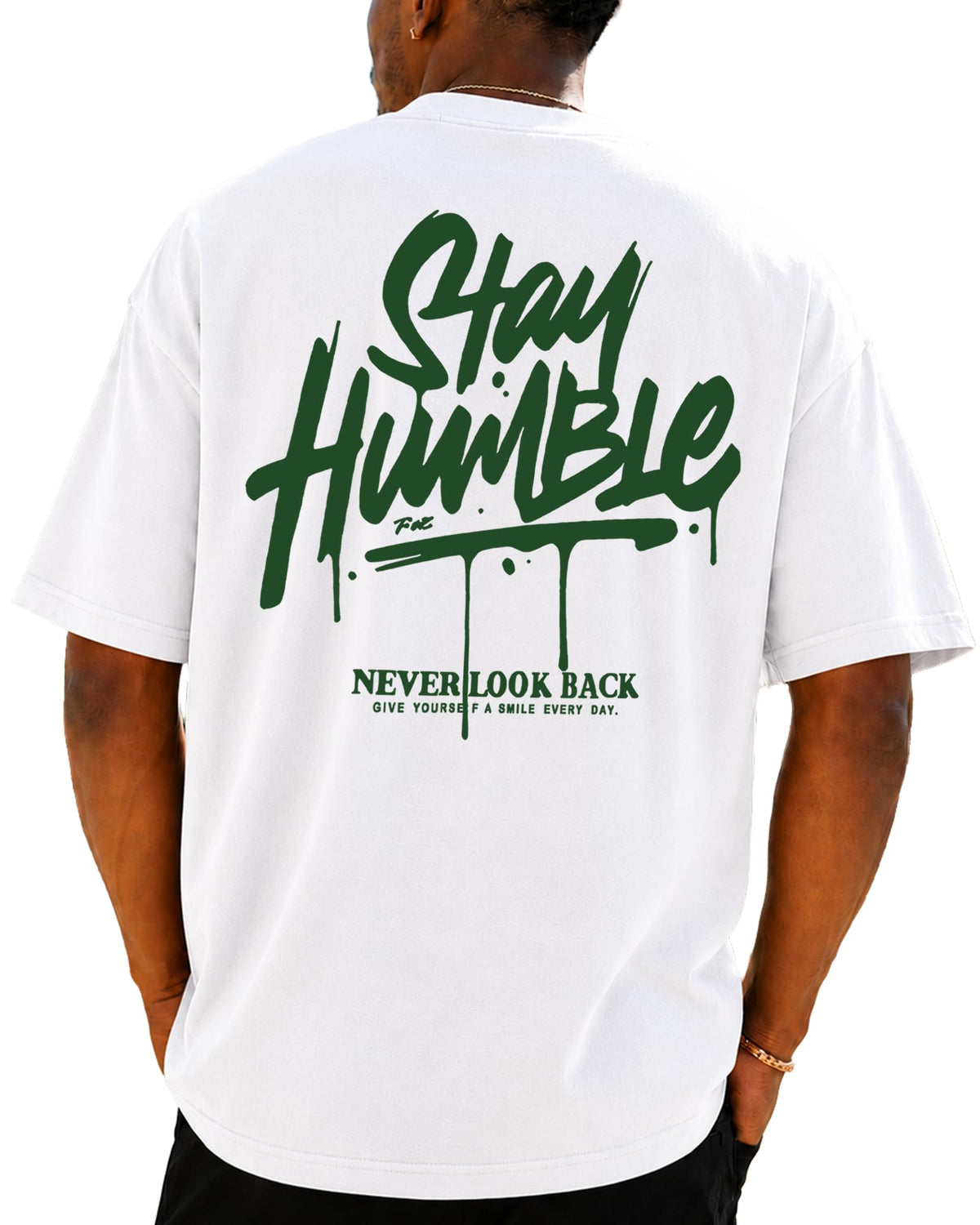 KUYIGO Men's Stay Humble Graphic T Shirt Casual Streetwear Cotton Tee